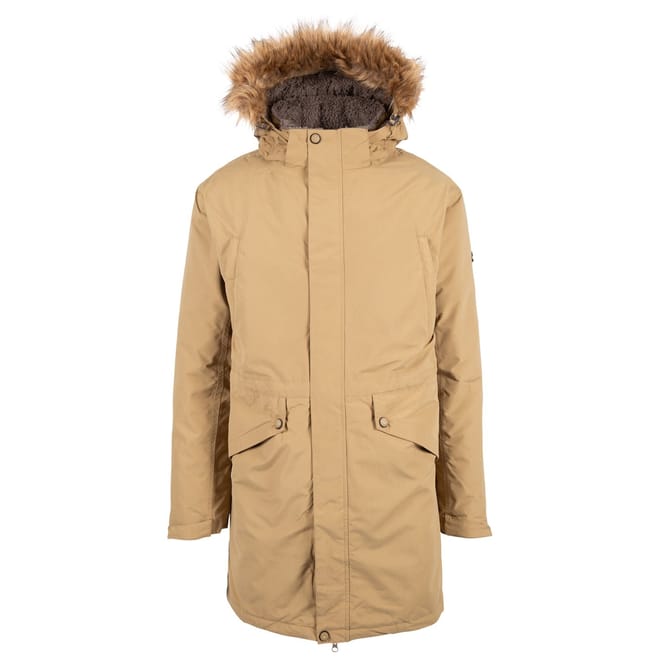 Verton Hooded Parka Coat with Flap Pocket