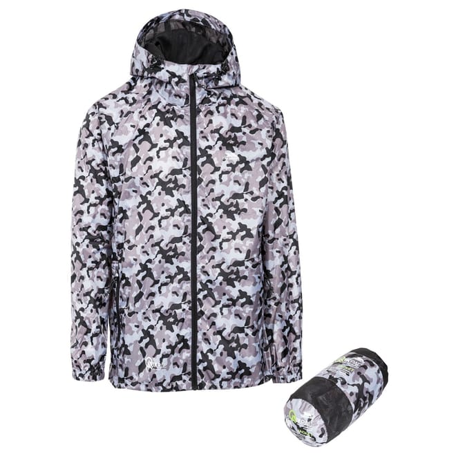 Qikpac Camo Hooded Rain Jacket