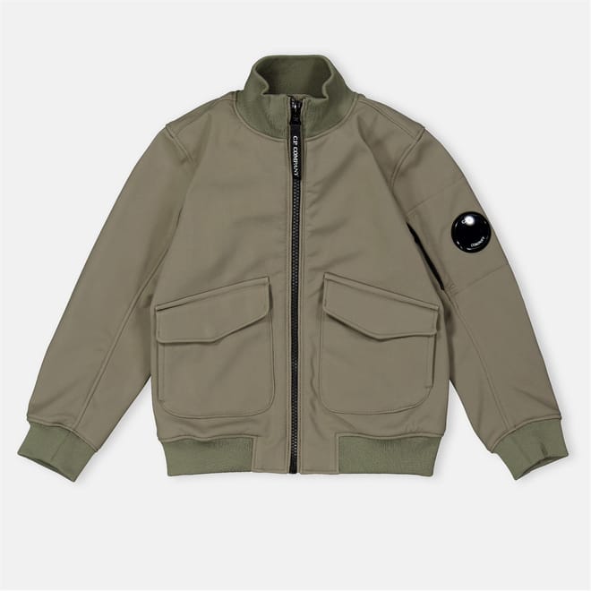 Mock Neck Ribbed Cuff Bomber Jacket