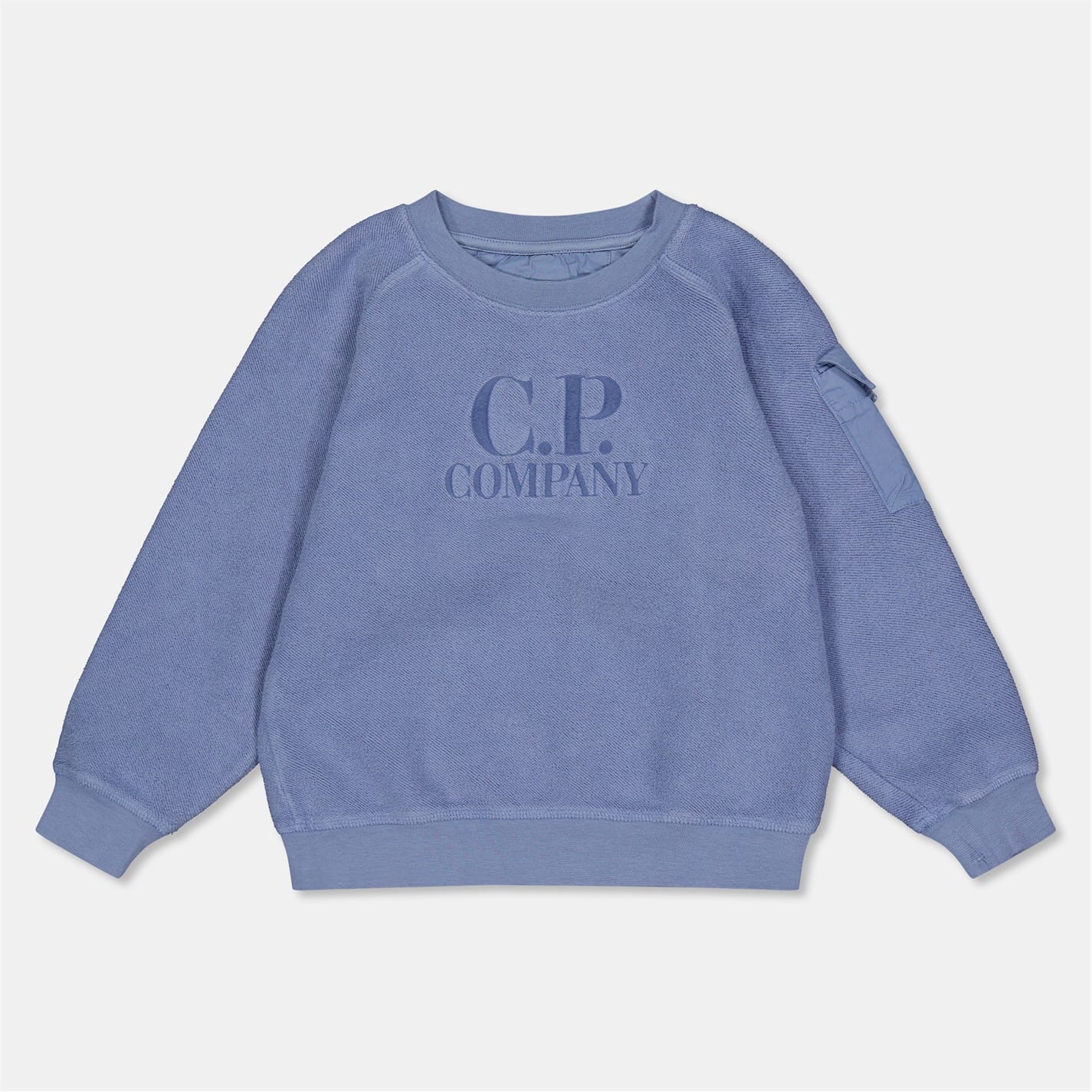 スウェット・トレーナー C.P. COMPANY Lens Patch Sweatshirt Light Blue C.P. COMPANY Lens Patch Sweatshirt Light Blue