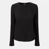 Relaxed Fit Short Sleeve Crew Neck Blouse