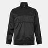 Vintage Solid Patterned Zip Neck Ribbed Cuff Track Jacket