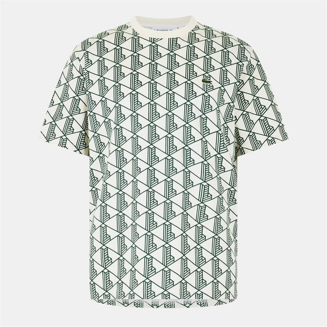 Regular Fit Over Print Crew Neck T-Shirt