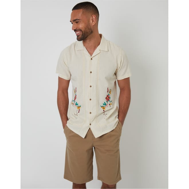 Combes Embroidered Short Sleeve Shirt