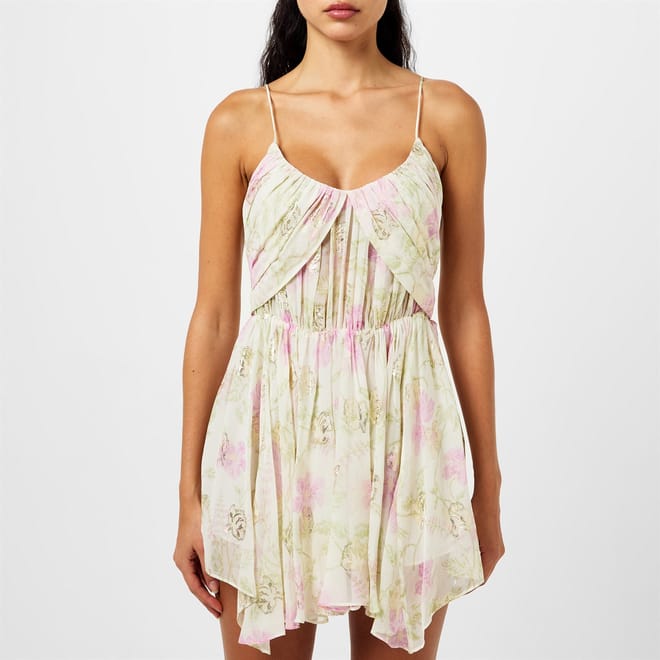 Clairo Scoop Neck Mini Slip Dress