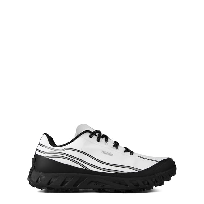 White Stripe Patterned Road Shoes