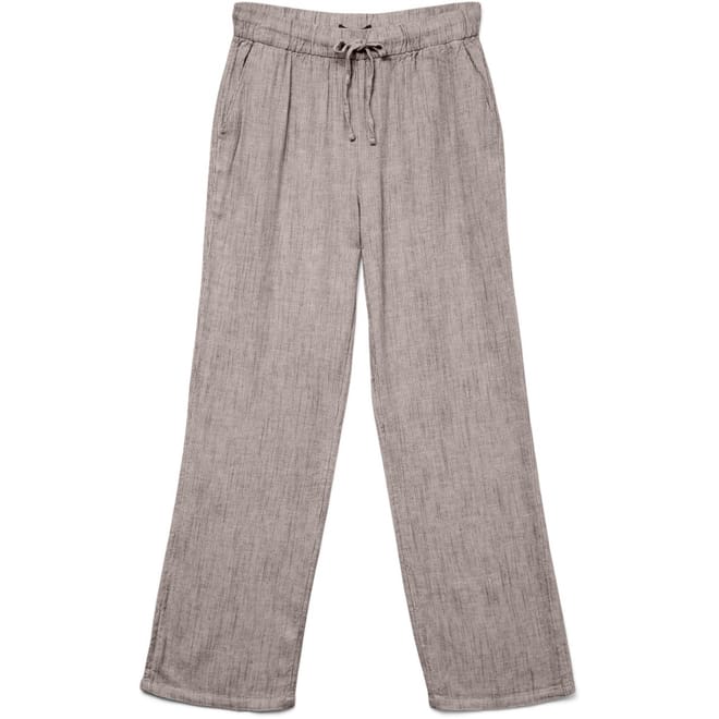 Line Solid Patterned Straight Pants