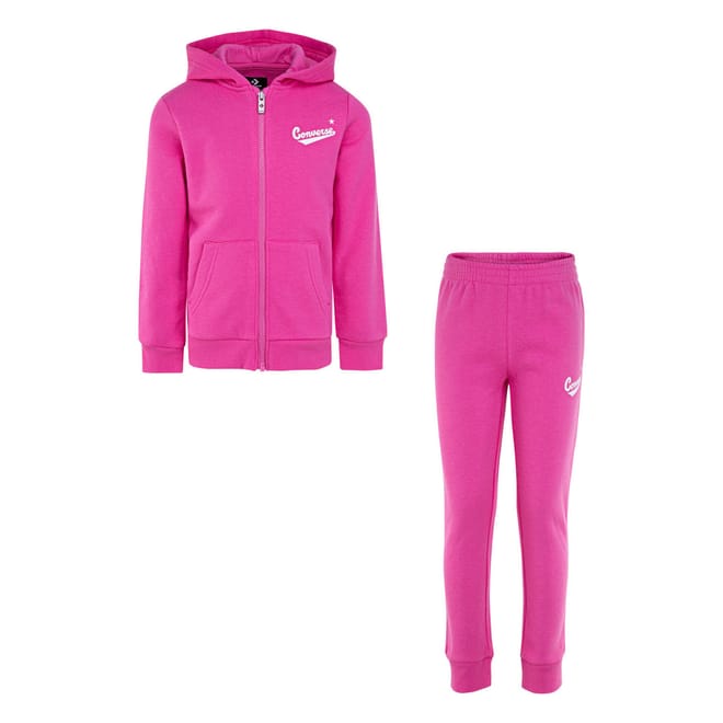 Juniors Logo Graphic Full-Zip Set