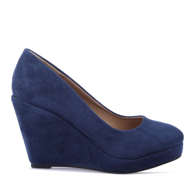 Platform Wedge Heel Court Shoes