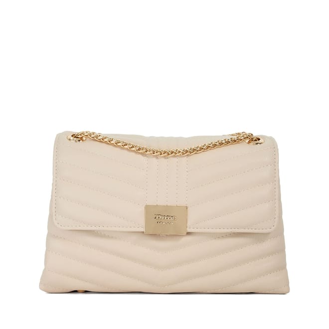 Quilted Shoulder Handbag with Detachable Strap