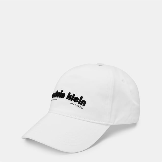 Logo Print Lettering Curved Brim Dad Cap