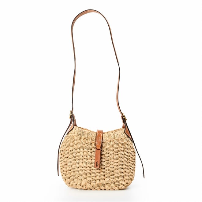 Polo Textured Patterned Cross Body Bag with Logo