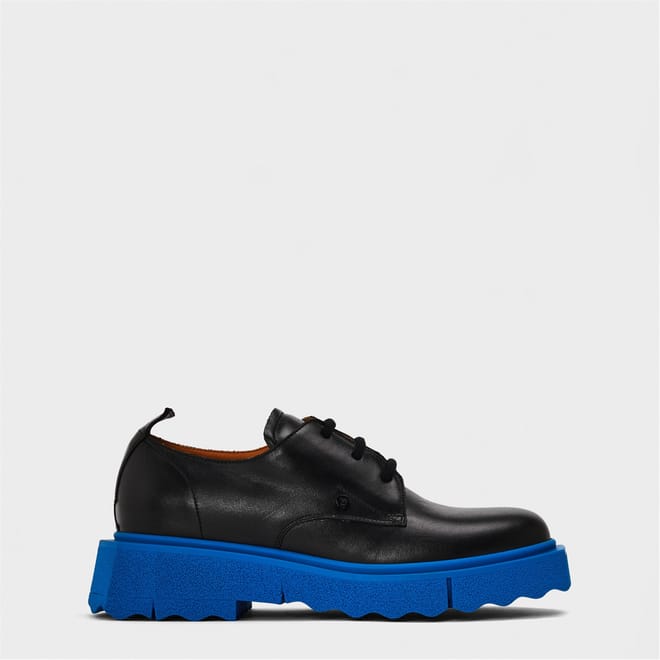 Leather Sponge Derby Lace-Up Oxfords