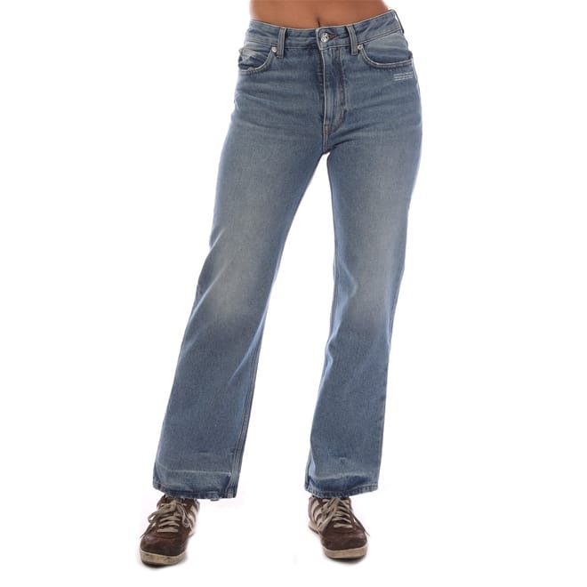Five Pocket Design Relaxed Fit Jeans