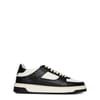 Mens Two Tone Panelled Leather Apex Low Trainers