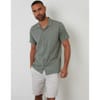 Embroidered Regular Fit Short Sleeve Shirt