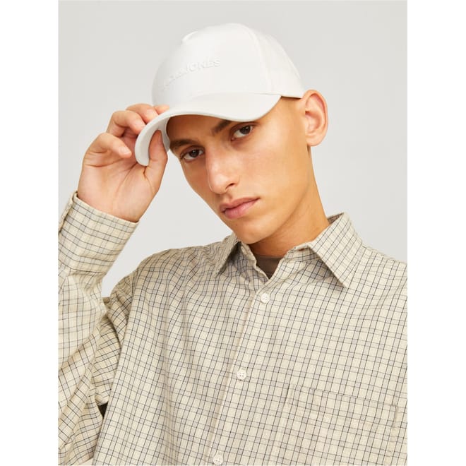 Solid Patterned Lettering Logo Dad Cap