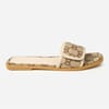 All Over Logo Flatform Slide Sandals