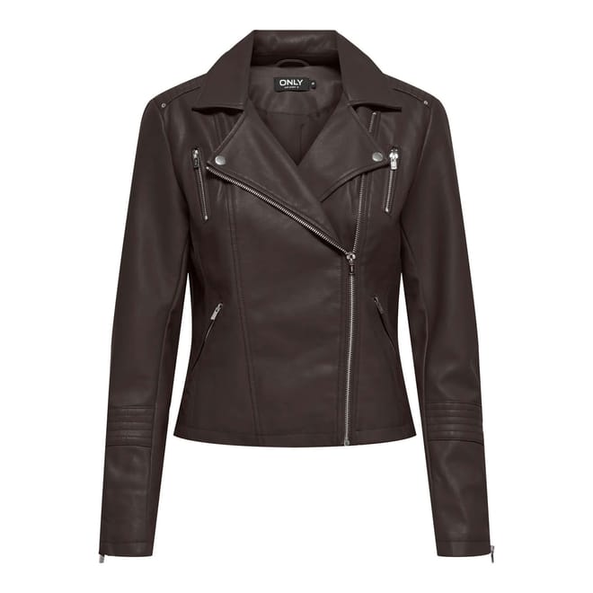 Gemma Faux Leather Biker Jacket