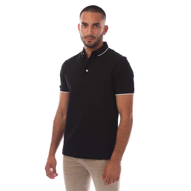Allover Jacquard Eagle Polo Shirt