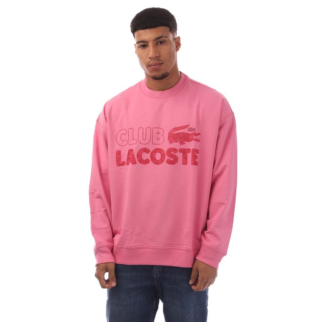 Round Neck Loose Fit Vintage Print Sweatshirt