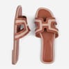 Open Toe Flat Heel Slide Sandals