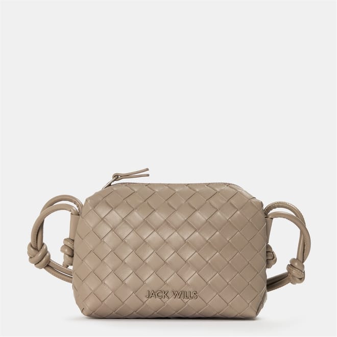 Woven Textured Cross Body with Detachable Strap