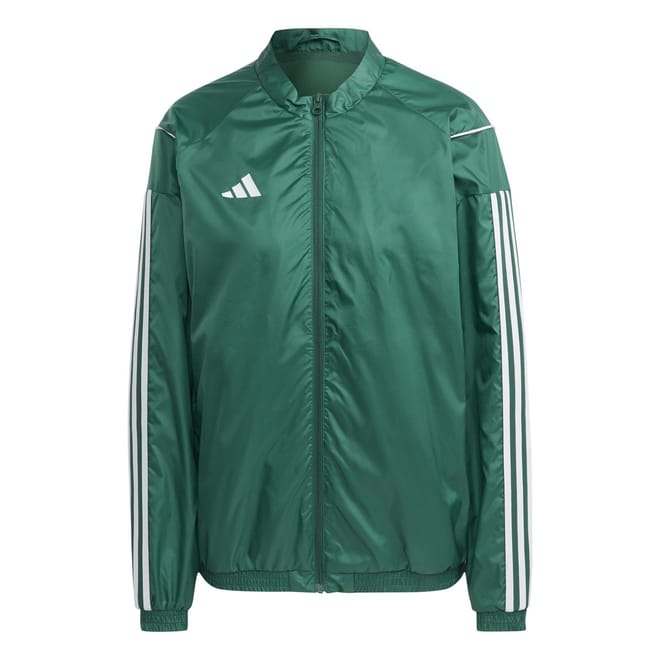 Tiro23 Solid Patterned Ribbed Cuff Track Jacket