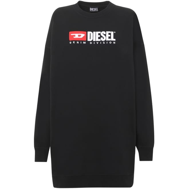 Robe Crew Neck Knee Length Sweatshirt Dress