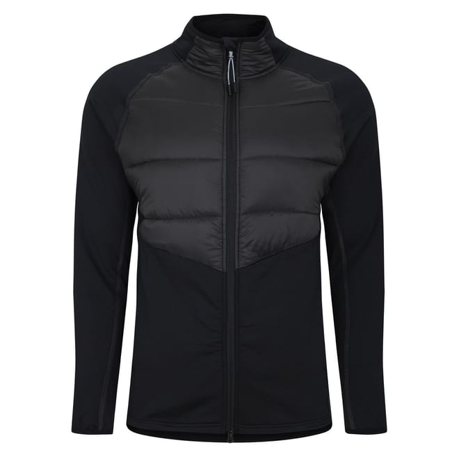 Full Zipper Quilted Hybrid Jacket