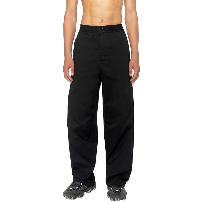 Solid Patterned Wide Leg Pants