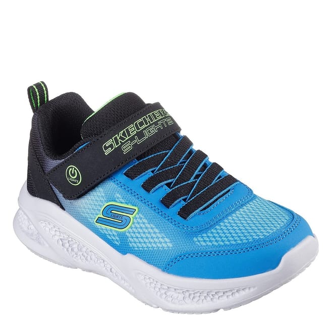 Lighted Gore  And  Strap Sneaker W Mult Light Up Trainers Boys