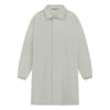 Solid Patterned Snap Button Over Coat