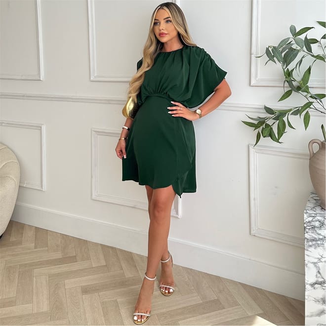 Gathered Top Mini Dress