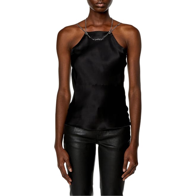 Elizy Chain Slim Fit Spaghetti Strap Tank