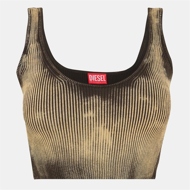 Deidra Slim Fit Cropped Lettering Tank
