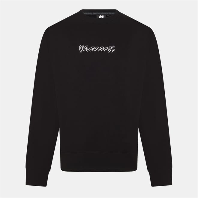 Regular Fit Lettering Crew Neck Sweatshirt