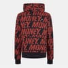 Zoom Lettering Hooded Neck Sweatshirt