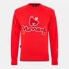Chenille Embroidered Raglan Sleeve Sweatshirt