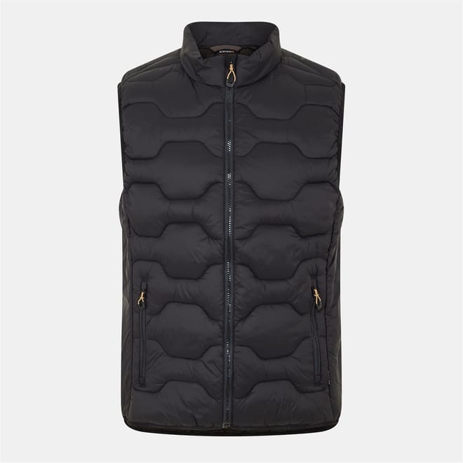 Mertzon Solid Patterned Zipped Pocket Gilet