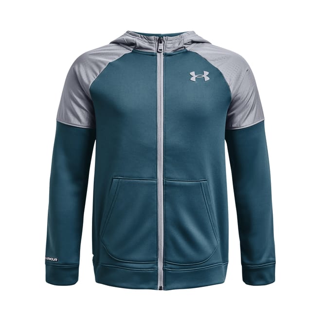 Juniors Armour Fleece Grid Full-Zip Top
