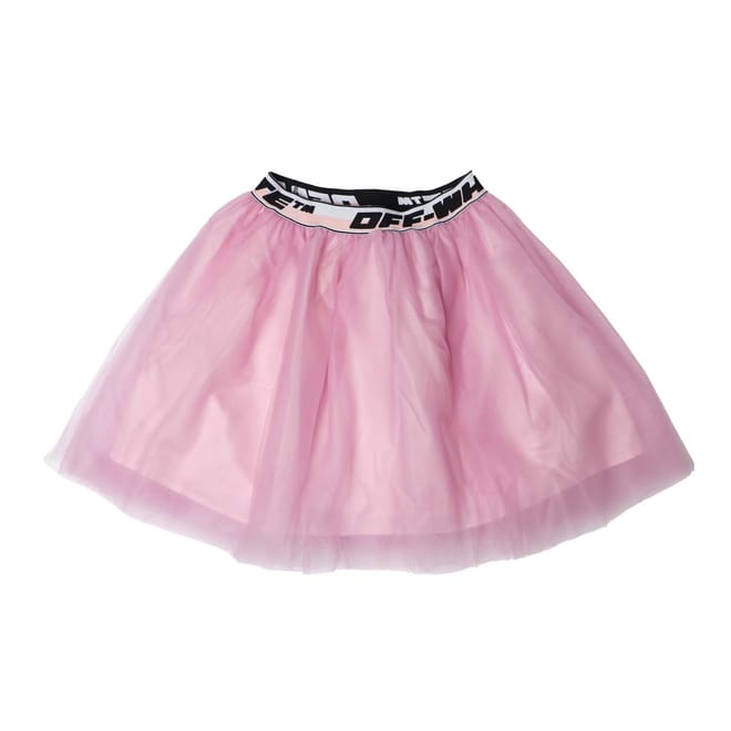 Juniors Logo Band Tulle Skirt