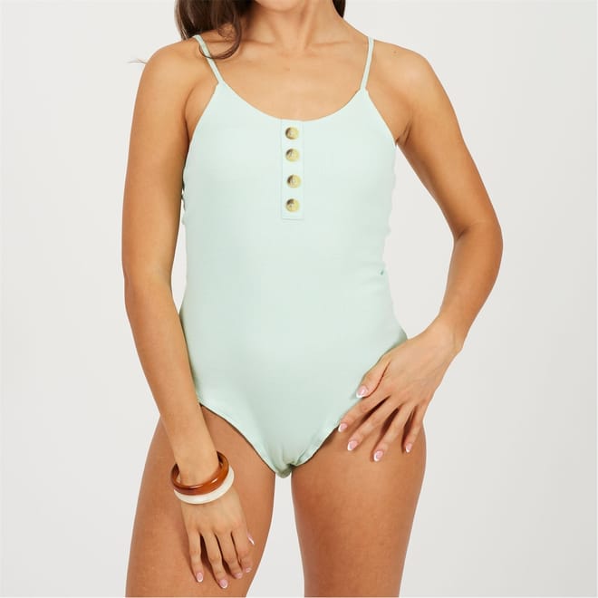 Strap Button Through Bodysuit