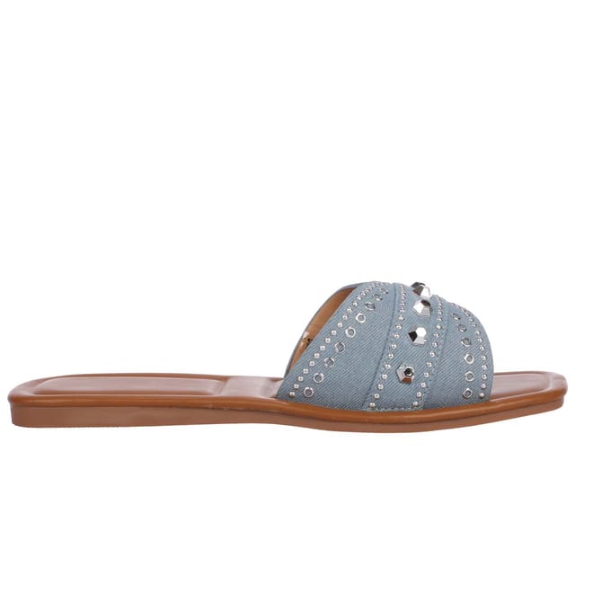 Cross Strap Flat Sandals