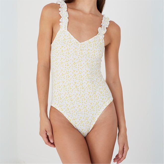 Lettuce Hem Strap Bodysuit