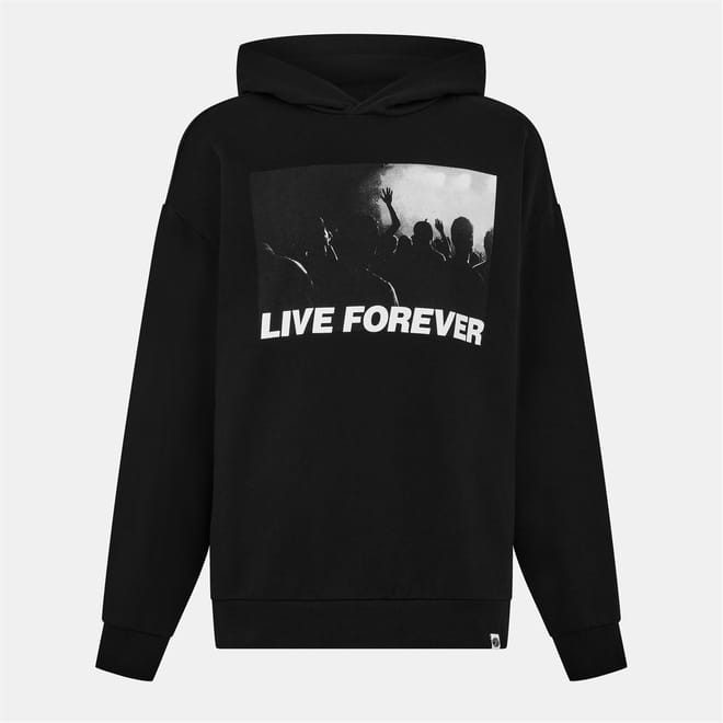 Porsche Live Forever Lettering Graphic Drop Shoulder Sweatshirt