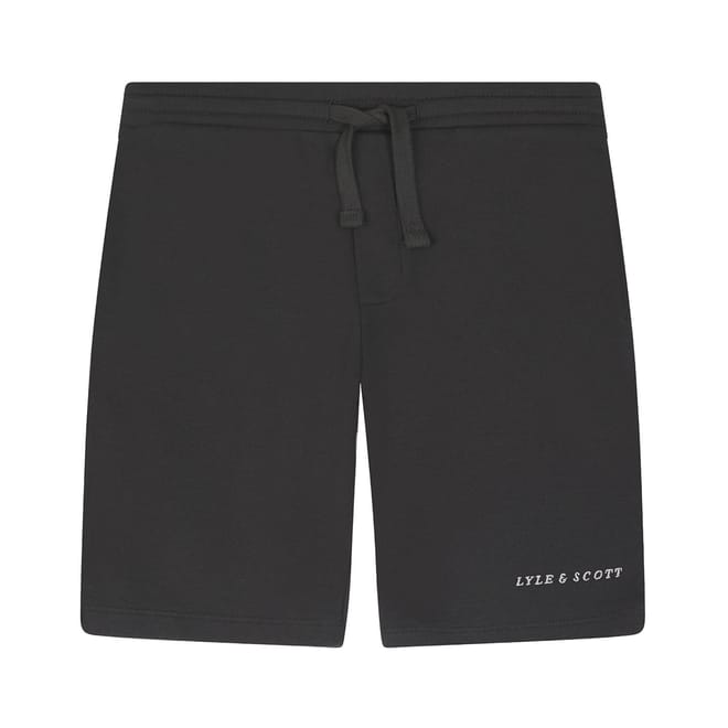 Juniors Script Embroidered Sweat Shorts