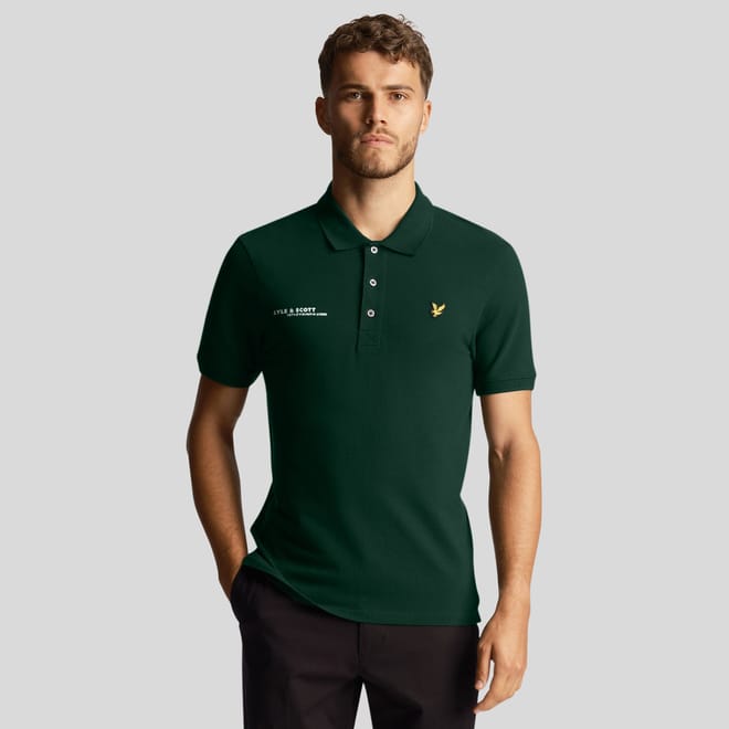 Co-Ordinate Print Plain Polo Shirt