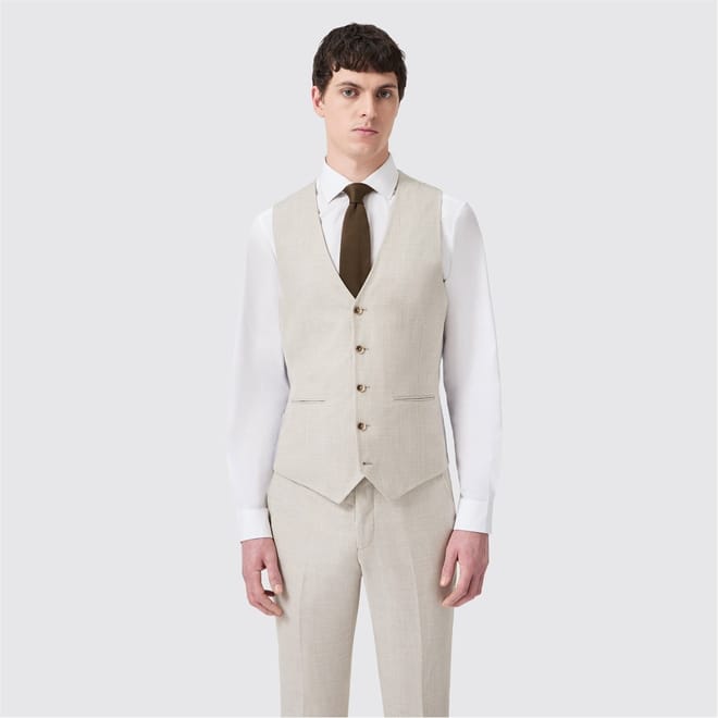 Slim Fit Check Waistcoat