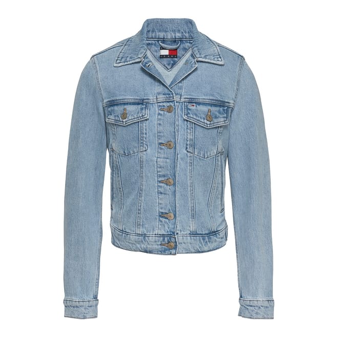 Solid Patterned Trucker Jacket